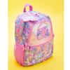 Smiggle Großer Kapazitäts Kinderrucksack Mädchen Leichte Leinwand Schultasche Mit Gepolsterten Trägern Blumenmuster 42x30cm