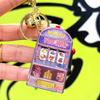 Mini Fruit Machine Machine Keychain With Light And Sound Effects Fun Casinos Style Toy For Home Decors And Gifts