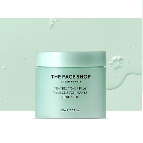 

[The FACE Shop] Подушечки с тоником The Face Shop Чайное дерево 150 мл/70 листов