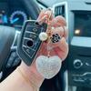 Resin Keychain Heart Decoration Stylish And Lovely Bag Ornament For Use Home