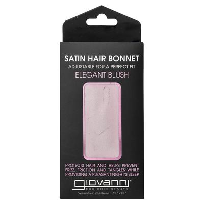 Satin Hair Bonnet, Elegant Blush, 1 Hair Bonnet