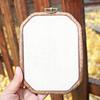4pcs/ Set Embroidery Hoops Imitated Wood Plastic Display Frame Reusable Circle Oval Rectangular Octagonal Cross Stitch Hoop
