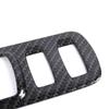 For Renault Kadjar 2015-2019 Head Lights Lamp Switch Button Decoration Cover Trim Carbon Fiber Silver Printed Interior Styling