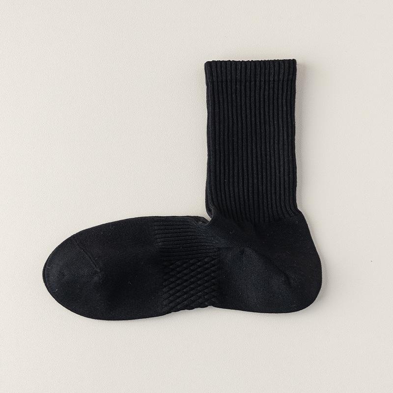 Men's Autumn and Winter Cotton Thick Warm Boneless Sports Right Angle Deodorant Wicker Socks