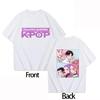 T-shirt en coton pour garçons et filles Nouveau film KPOP Chasseur de démons RUMI Parent-enfant Col rond Manches courtes Confortable Hauts pour adultes