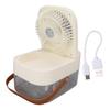 Desk Humidifier Fan USB Type C DC 5V Double Spray 2.5L 3 Wind Speed Nozzle Portable Mini Humidifier Fan for Bedroom