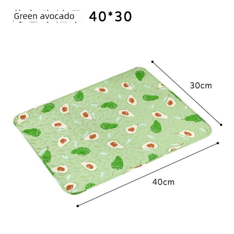 

Summer New Arrival Cat Mat Health Pure Cotton Pet Pad Kennel Pad Cat Mattress Carpet Pet Supplies Green avocado 40*30
