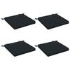 4 Piece Seat Cushions SOEST 4 Pcs. 100percent  Polyester Dark Blue