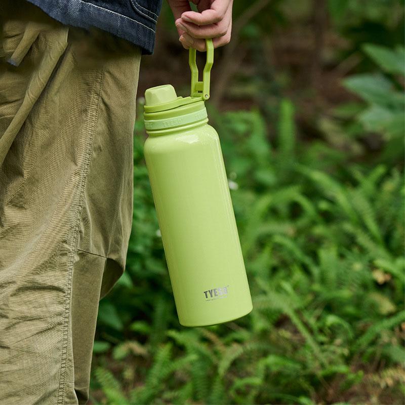 New Stainless Steel Insulated Travel Mug Portable Outdoor Travel Bottle Direct-Drink Car-Friendly Handle Cup