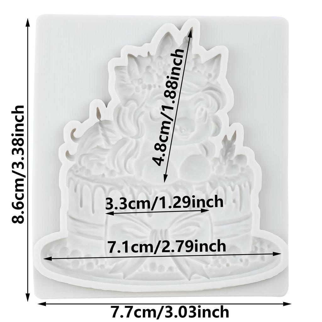 Einhorn Silikonform Einhorn Fondantformen Kuchen Dekorationswerkzeuge Themenkuchen Dessert Dekoriert Schokoladenbonbonform