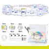 Bracelet Making Kit AB Color Glass Cube Beads Sparkle Butterfly Crystals Beads Kit for Jewelry Making Necklaces DIY Crafts