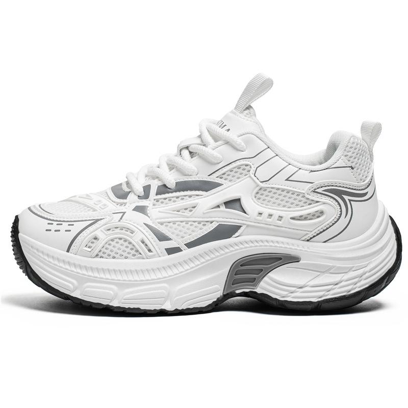 Ins Dad Shoes Mesh Breathable Sneakers High-soled Casual Running Men's Shoes Platform Rocking Shoes Men's