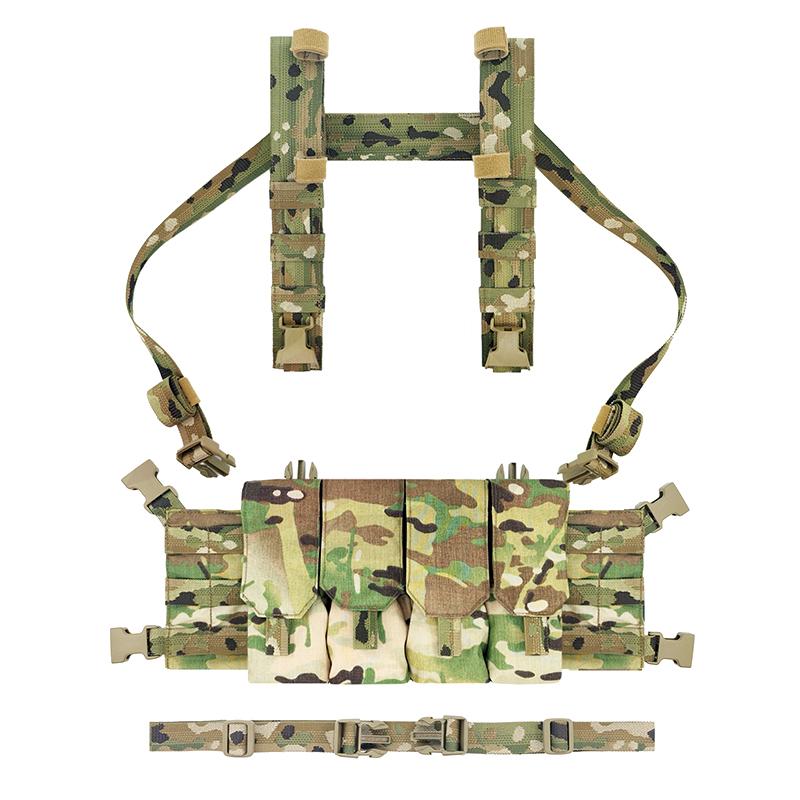 BEPAN Outdoor Modular Quadruple Lightweight Chest Mount AS System 7.62/5.56/5.45 Fittings