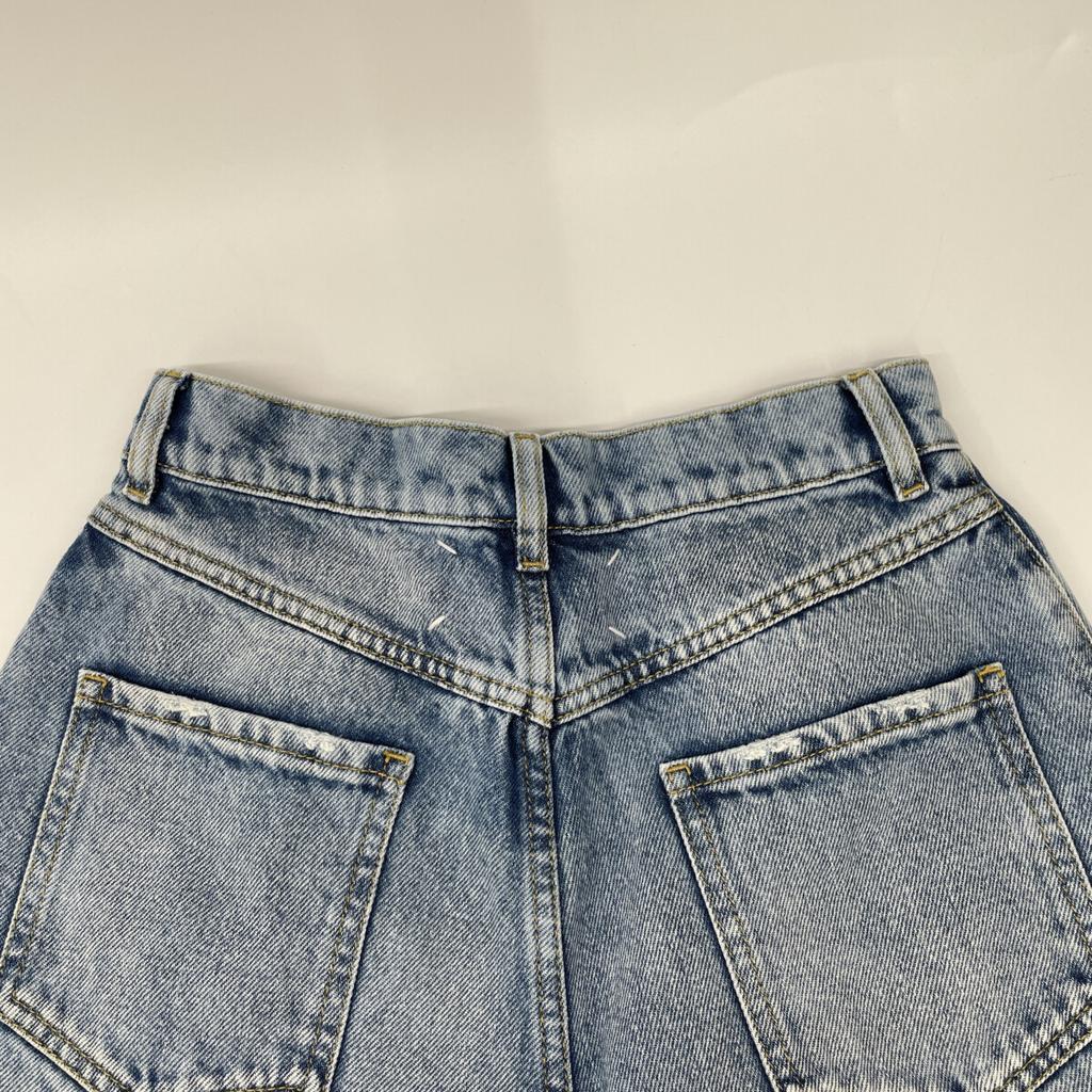 Maison Margiela Blue S51LA0051 Slash Detail Denim Pants Bottoms 38 blueUsed