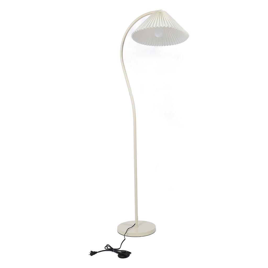 LED Floor Lamp 12W E27 Bulb 3 Light Modes 3000‑6500K Dimmable Remote Control Metal Standing Lamp with Foot   for Reading
