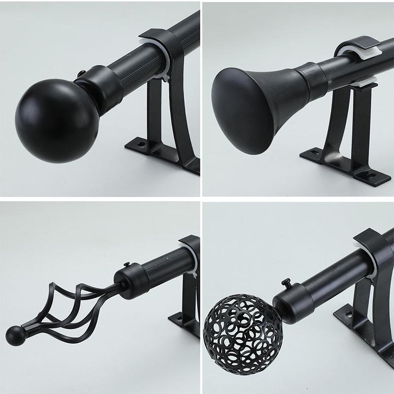 2 stk Utfylte Jern Gardinstang Endestykker Hetter Gardintilbehør Erstatning Romersk Gardinstang Hode Hjemmedekorasjon