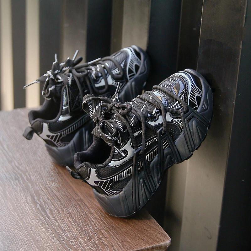 Children's Sneakers Boy Versatile Girls School Running Shoes Fashion Spring Autumn Chunky Kids Causal Basketball Shoes Non-slip