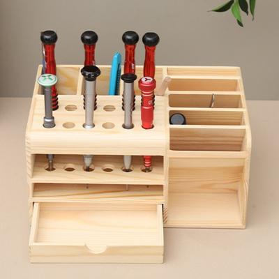 Wood Storage Boxes Simple Practical Partitioning Storage Box Jewelry Makeup Pen Boxes Home Office Desk Furniture Organize Tools