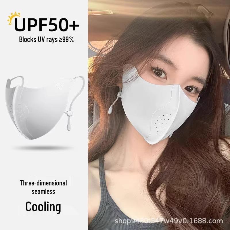 2025 Women's Anti-UV Ice Silk Cycling Mask: Lightweight, Breathable Sun Protection