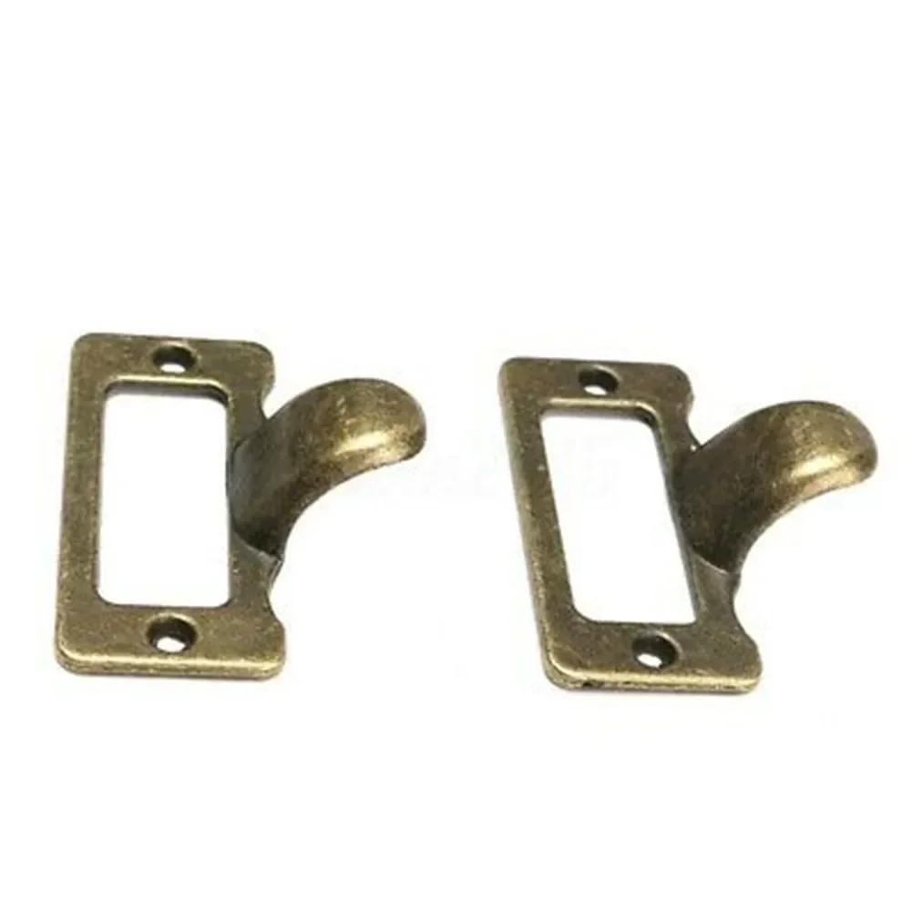 10 PCS Cabinet Drawer Label Pulls Antique Style Brass Tag File Name Card Holder Frame For Jewelry Box Gift Box Cupboard Pulls
