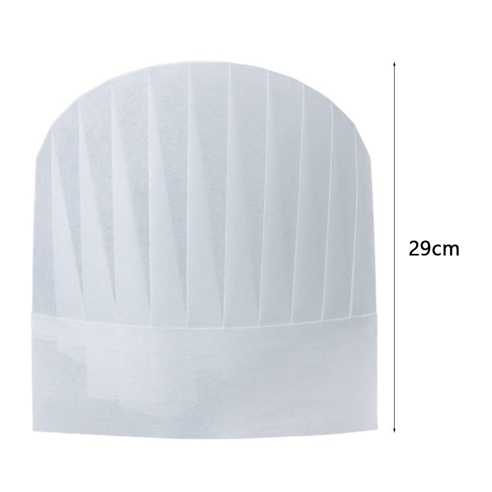 20PCS Non-Woven Chef Hats White Cooking Accessories High Quality Chef Cap  Cooking