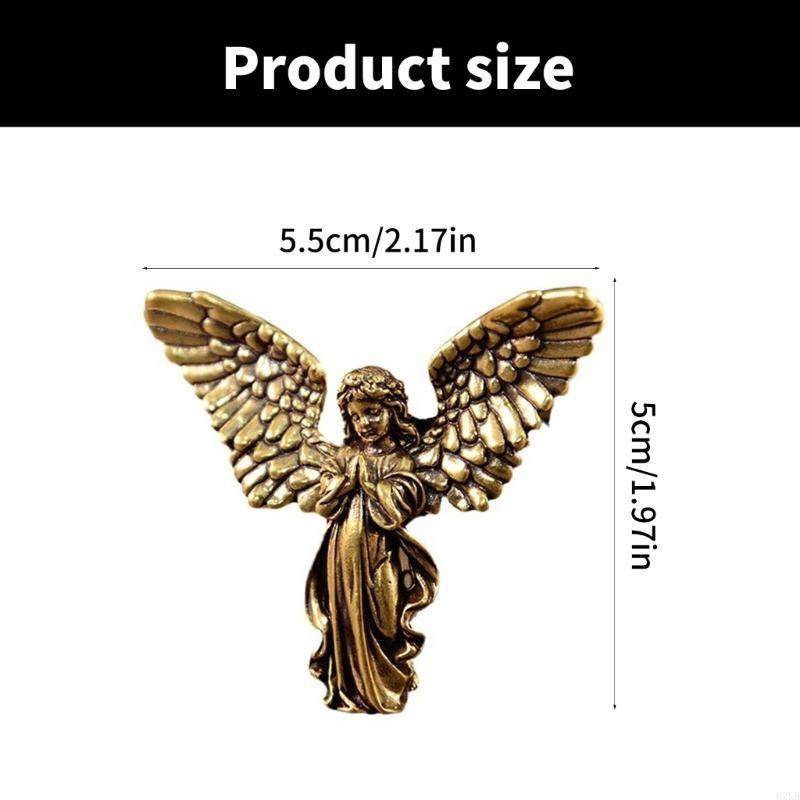 62KD Handmade Brass Figurine Elegant for Home Decoration Brass Statue for Living Room or Office Display Elegant