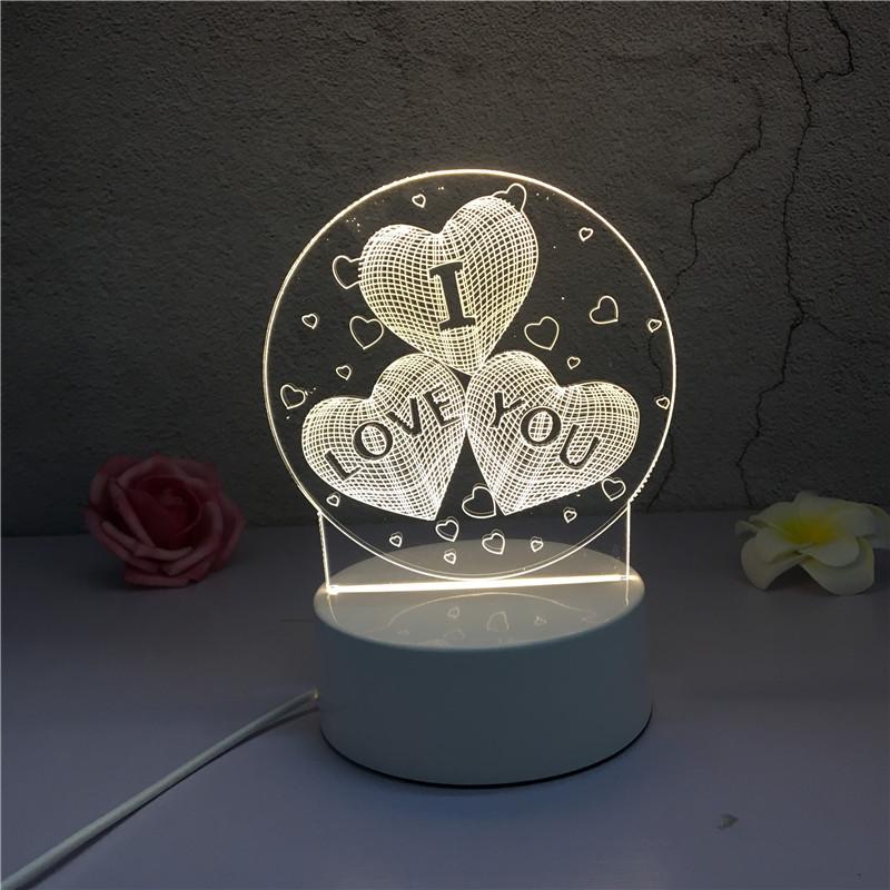 Acrylic 3D Night Light - Custom Table Lamp with Logo, Ideal for Events & Christmas Gifts
