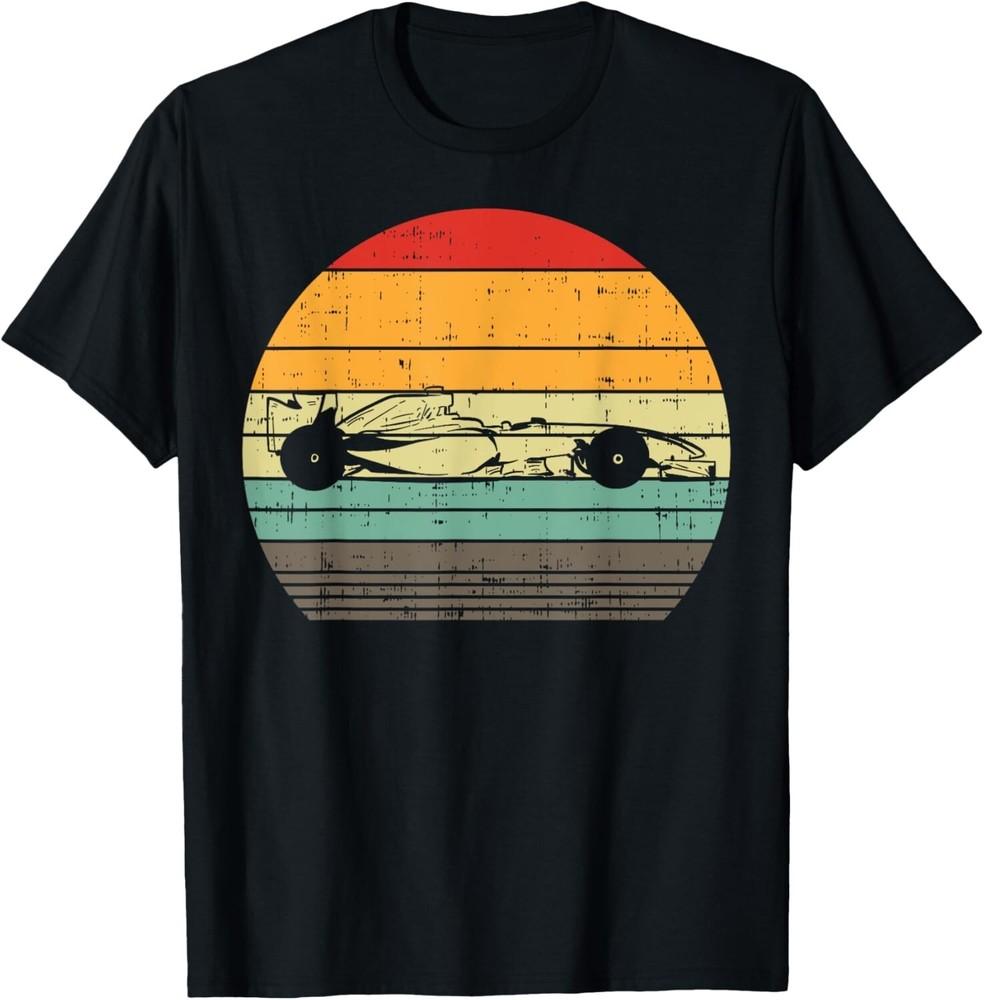 

Formula Race Car Sunset Retro Driver Racing Fans Racer Gift Unisex T-Shirt 4XL