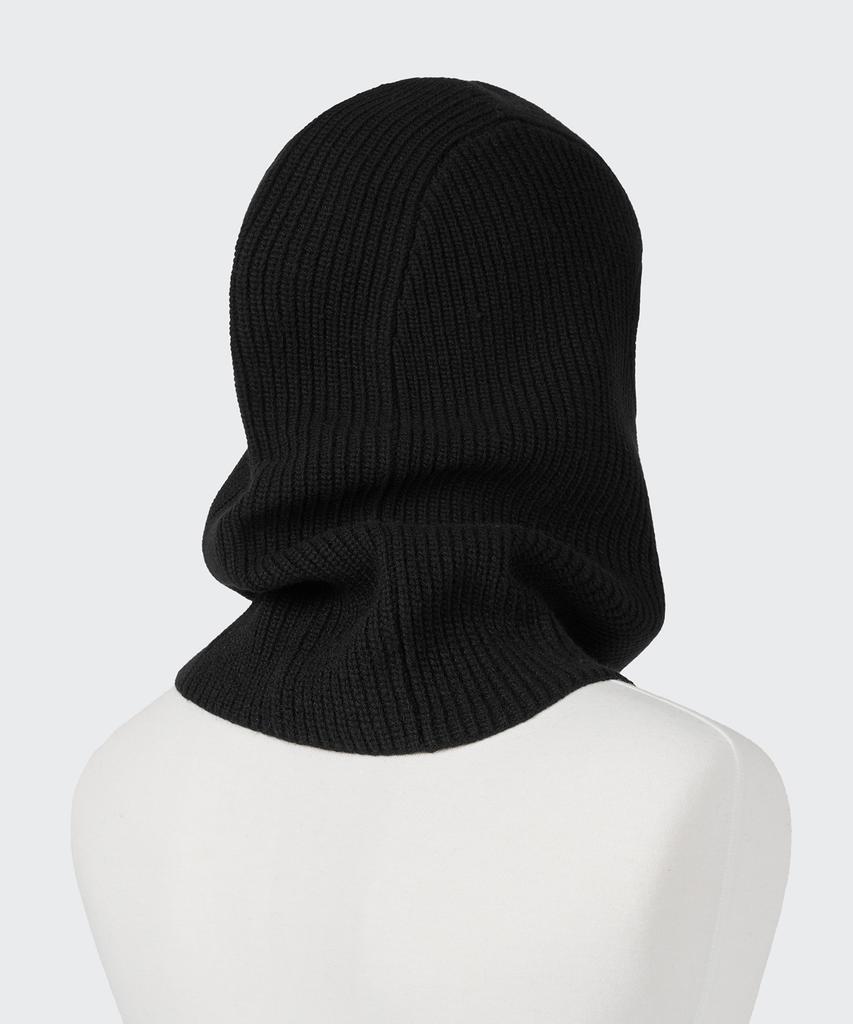 Musinsa Standard Lambswool Full Face Knit Balaclava [Black]