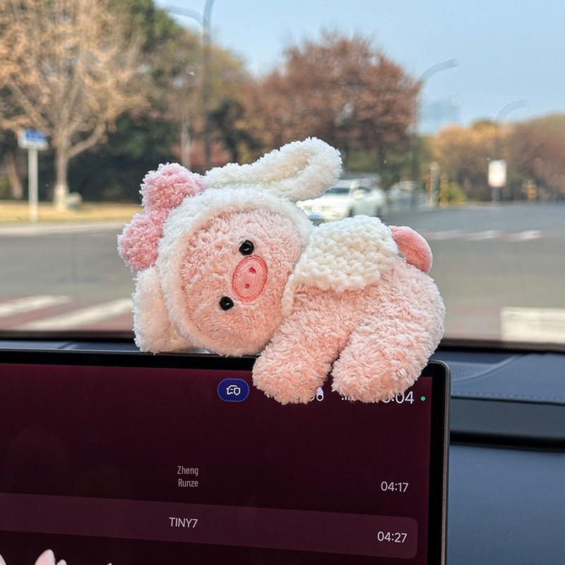 Cute Stress Relief Car & Monitor Ornaments - Console Screen & Figurine Decor