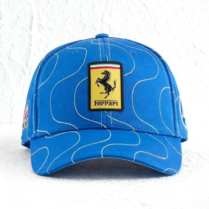 F1 Racing Team Embroidery Casual Baseball Cap Outdoor Sports Hat For Ferrari Roma 488 Portofino Spider SF90 Purosangue Monza SP2 KL5