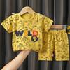 T-Shirts Bequeme Shorts Polyester Lässig Tägliche Kleidung Für Mädchen Set Baby Sommer Outfits Cartoon Jungen Kurzarm
