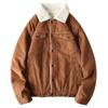 American Retro Corduroy Outwear Men's Winter Thick Lambskin Trendy Export Export Original Tail Single Men's Clothing Jacket