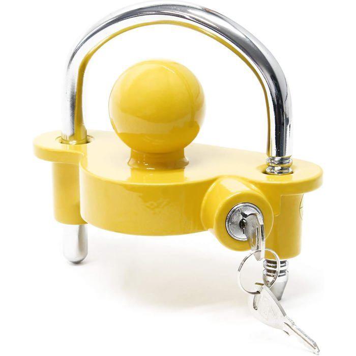Antivol de remorque - AIMOONSA - Anneau cadenas 50 mm - 6 positions - Anticorrosion - Pour caravane