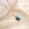 Collana con Ciondolo Portafoto a Forma di Cuore Ovale Apribile in Acciaio Inossidabile per Donna Gioielli Moda Vintage Regali