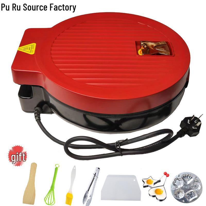 Electric Double-Sided Pancake Maker: Non-Stick, Auto Power-Off, Deepened Design for Frying & Grilling