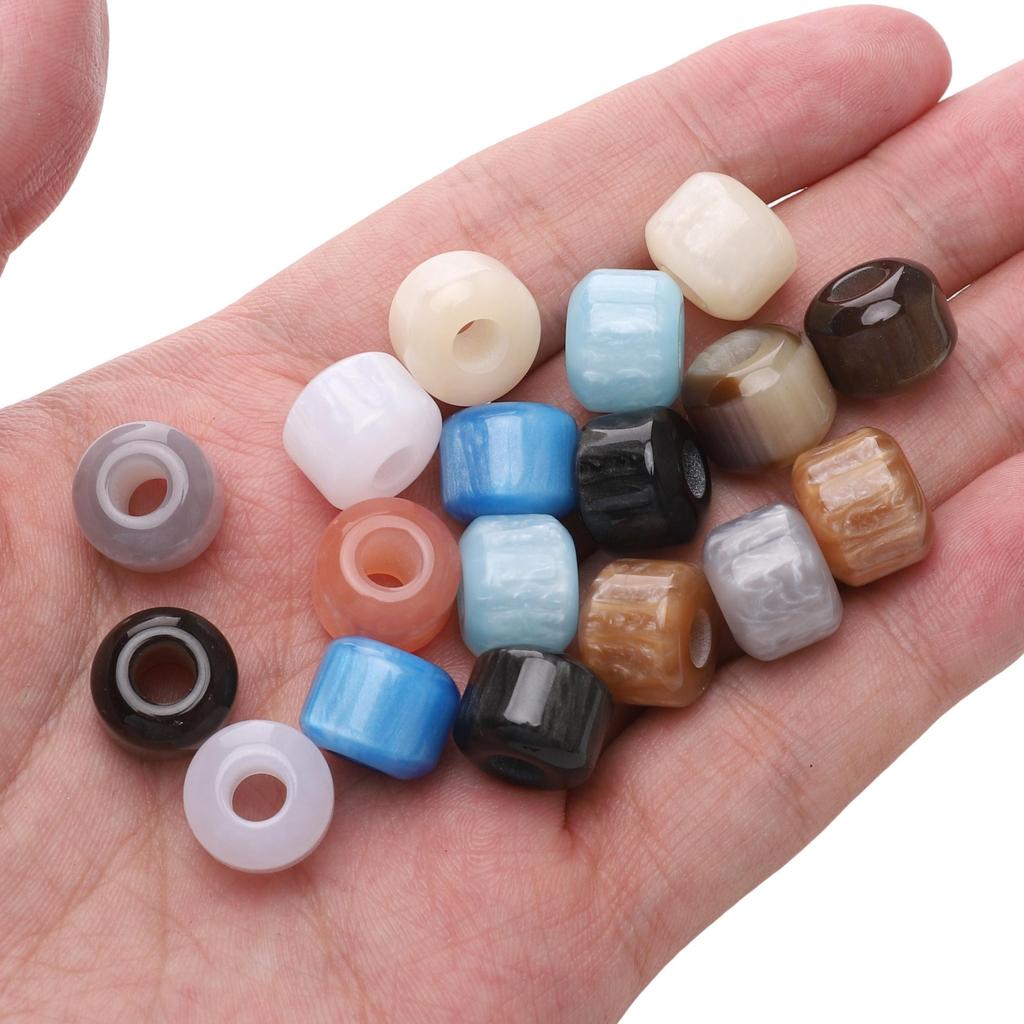 5Pcs Resin Macroporous Beads For DIY Necklace Bracelet Earring Jewelry Craft Making Accessories
