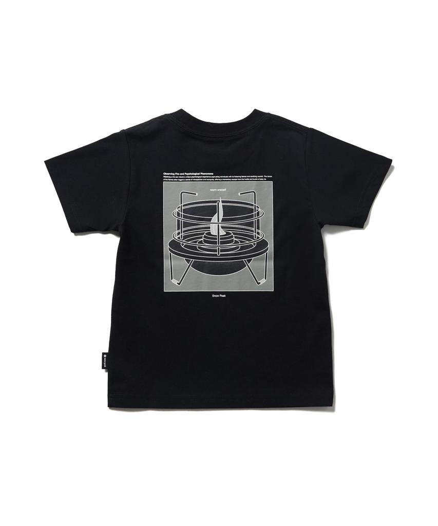 Snow Peak Kids Warm Oneself T-Shirt TS-25SK104, Short Sleeve T-Shirt for Kids