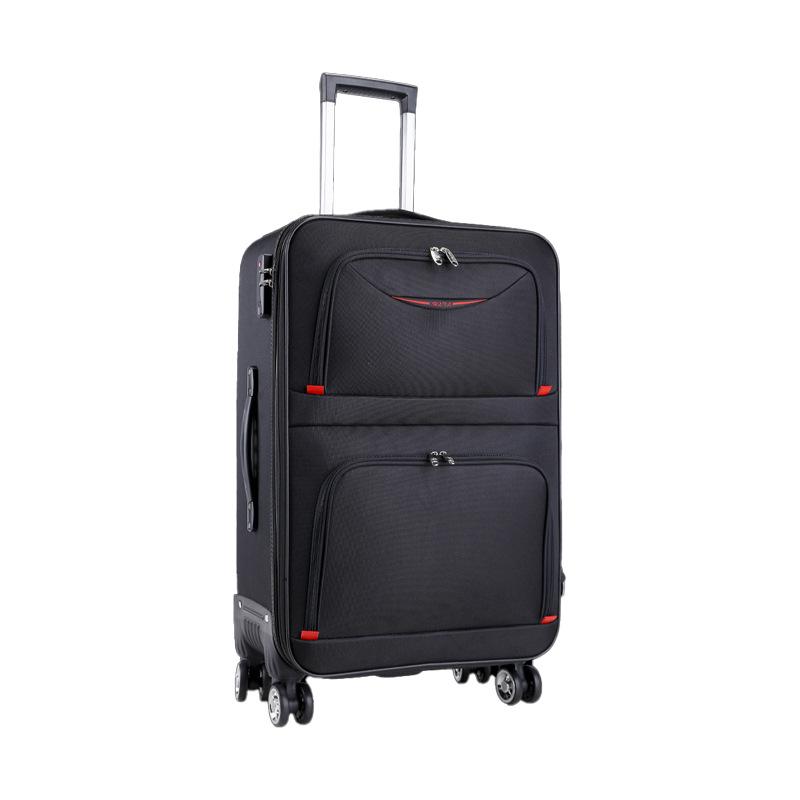 

28-дюймовый чемодан-тележка из ткани Оксфорд с универсальными колесами - Чемодан большой вместимости для мужчин и женщин 30-inch