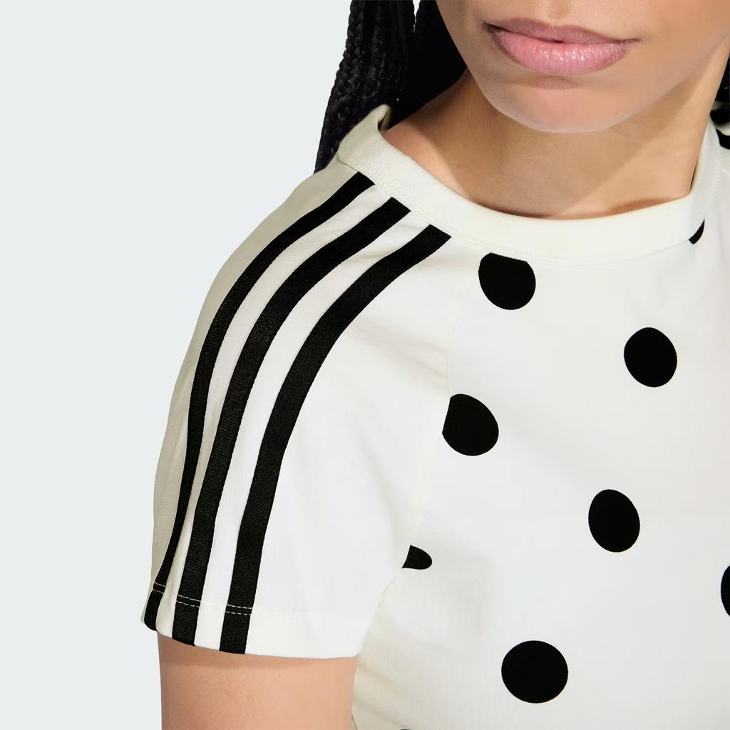 adidas Originální proužkované dámské tričko s krátkým rukávem KV1193