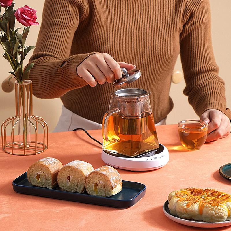 100 °C Tassenwärmer, Tassenwärmer, Heißteebereiter, Wärmer, Untersetzer, elektrische Heizplatte, Induktionsherd, Kaffee, Milch, Tee, Heizkissen, 200 W