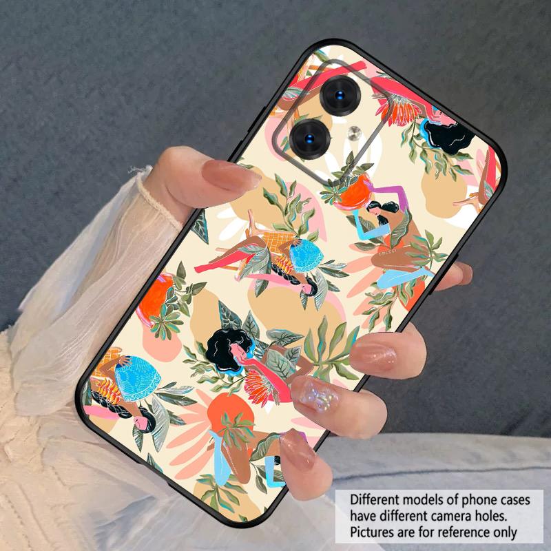 Flowers and Women For Motorola Moto G 04 G05 G14 15 24 34 35 54 55 75 84 85 Edge 40 50 Fusion 60 Fusion silicone soft phone case