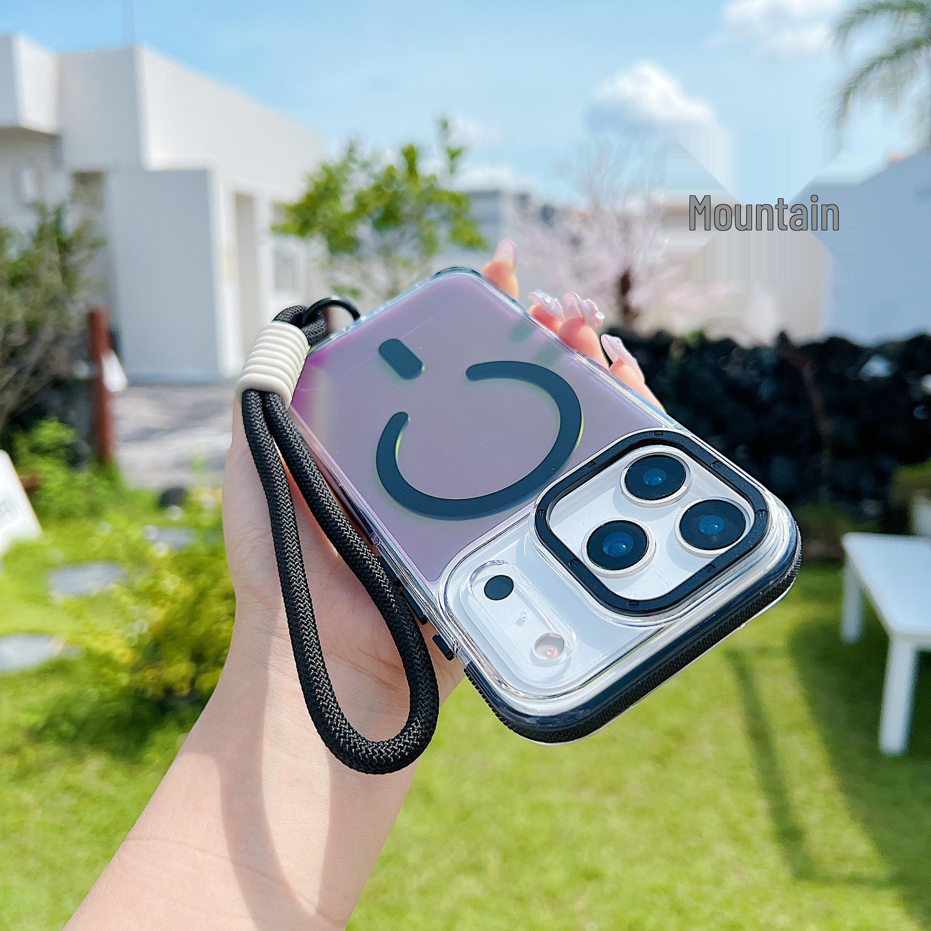 

Двоколірний чохол Xuncai для iPhone 17 Pro Max з кольоровою магнітною фурнітурою - Супер захист від падінь IP 16E чорний