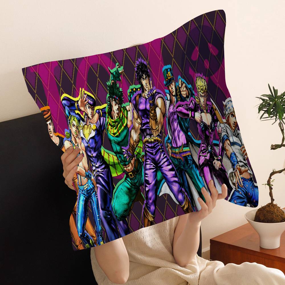 Anime JoJo Bizarre Adventure Pillow Anime Pillow Sofa Bed Head Pillow Cover Cushion Cover 45x45 cm Fashion