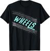 Wheels Graphic Tee with Stylish Text Design
