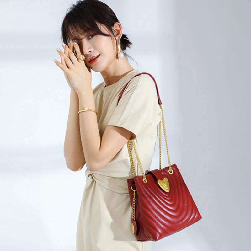 Fashionable Bags, Bride Bags, Heartwarming Wedding Retro Women's Bags, Bucket Bags, Single-shoulder Crossbody Women's Bags