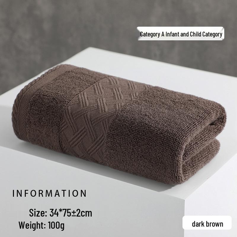 Thickened Soft Absorbent Cotton-Poly Face Towel - Gift for Home Use