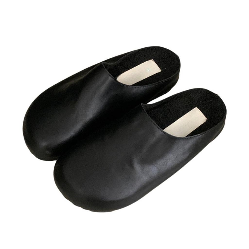 Lazy fashion niche bag head half slippers women wear new retro temperament casual lazy platform muller single shoes