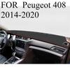 FOR Peugeot 408 2014- Car Dash Mat Dashmat Dashboard Mat Cover Sun Shade Dash Board Cover Carpet Accessories