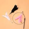 Cats Feathers Wand Interactive Toy Kitten Toys with Super Suction Cup Detachable Feather Funny Cat Stick Pet Supplies